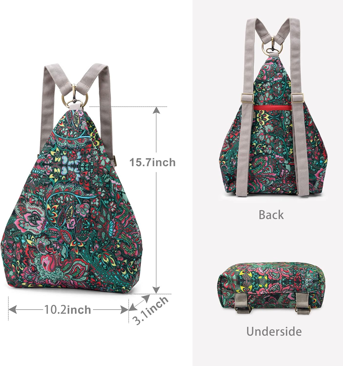 Women’s Butterfly Boho Backpack Purse Small Daypack