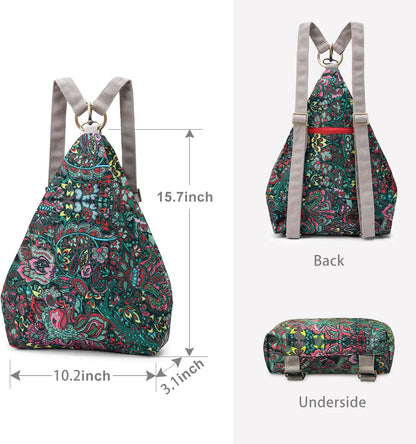 Women’s Butterfly Boho Backpack Purse Small Daypack
