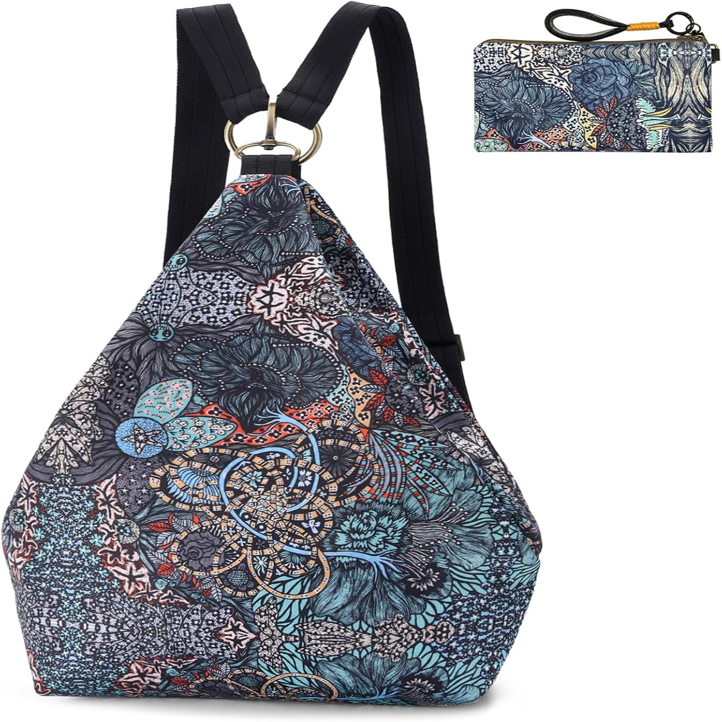 Boho Butterfly Small Backpack Purse for Women