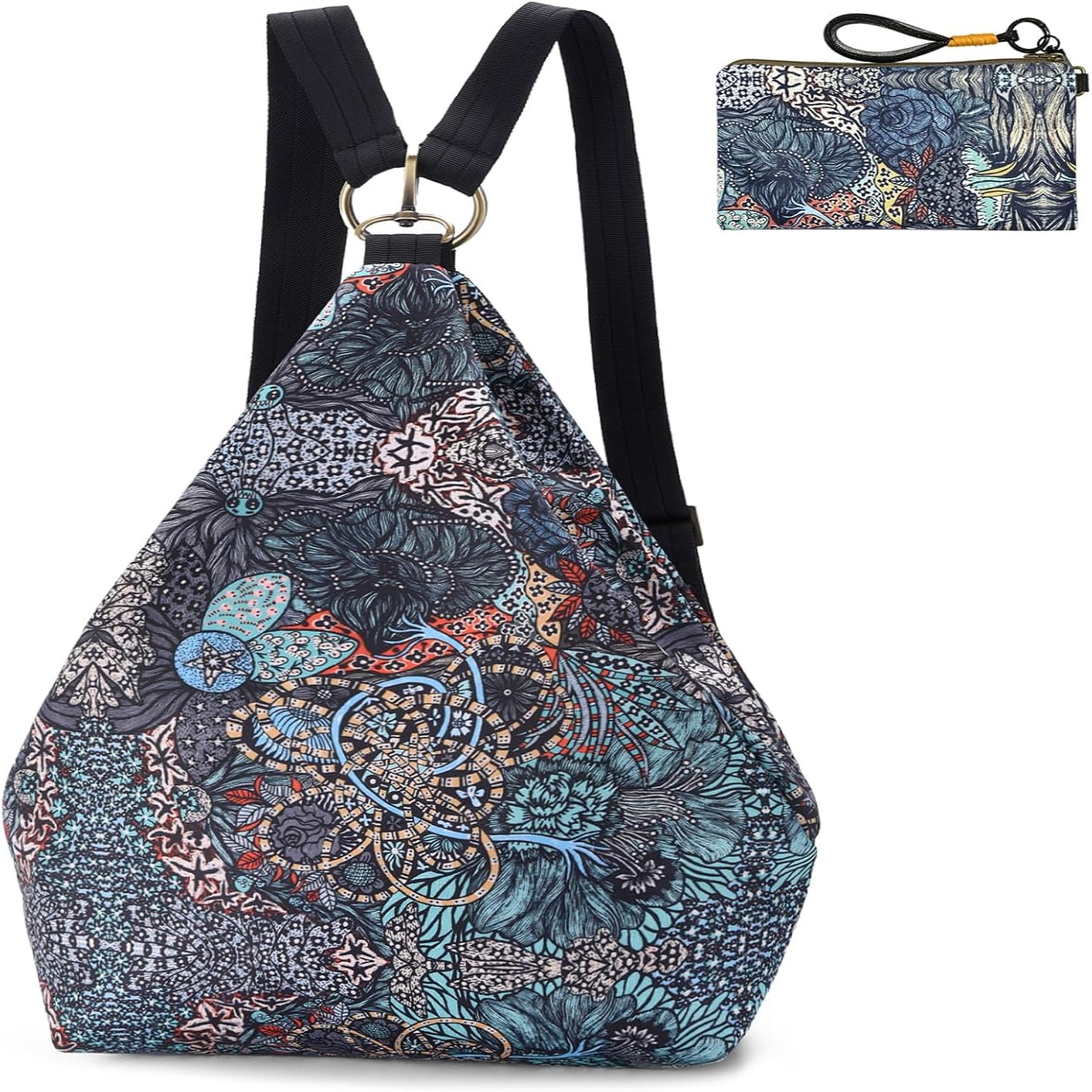 Boho Butterfly Small Backpack Purse for Women