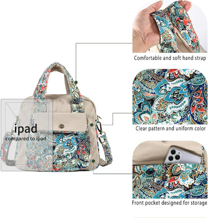 Women’s Canvas Shoulder Bag Crossbody With Top Handle