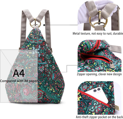 Women’s Butterfly Boho Backpack Purse Small Daypack