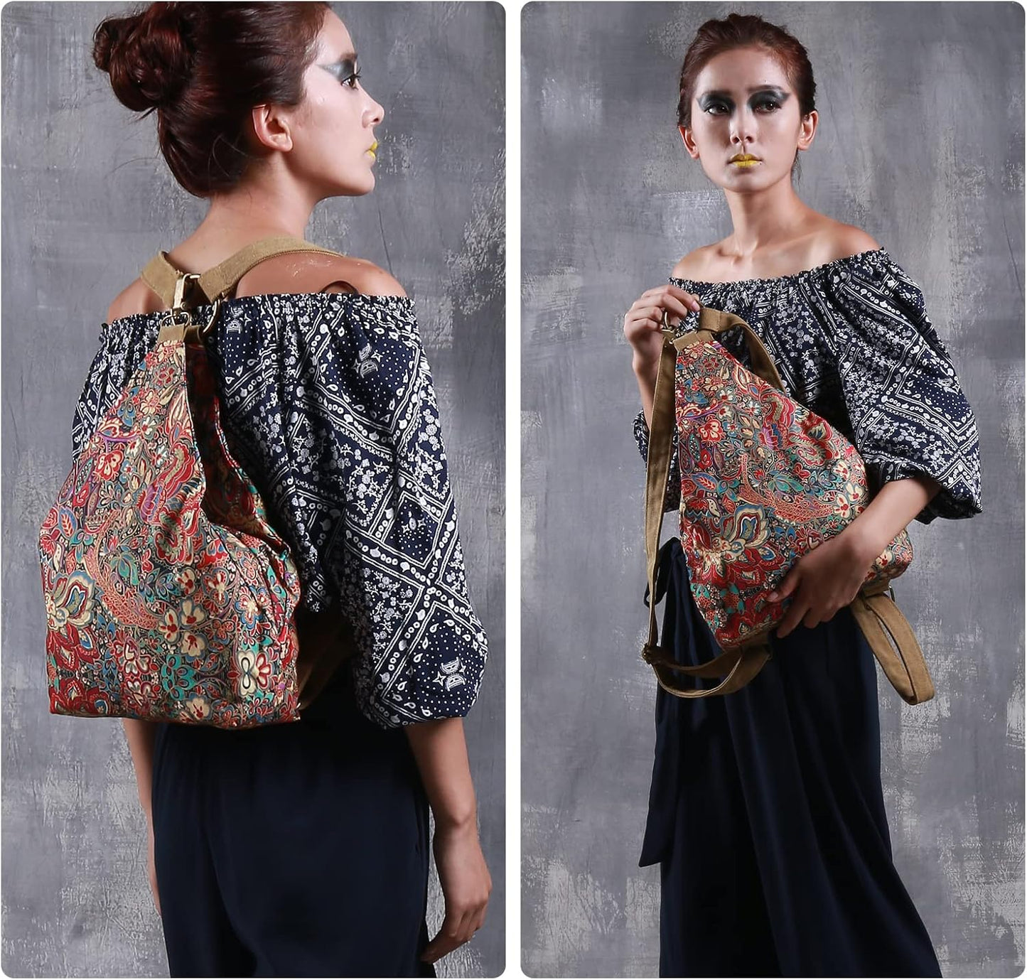 Women’s Boho Butterfly Backpack Purse – Small Casual Daypack