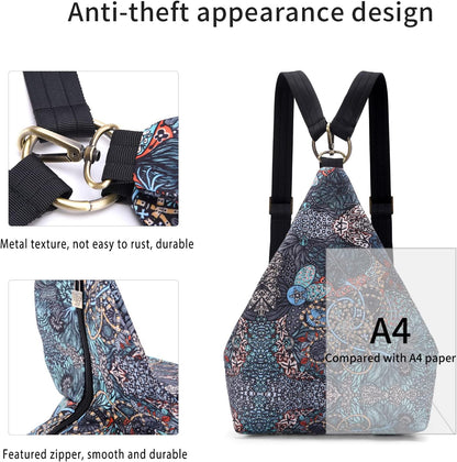 Boho Butterfly Small Backpack Purse for Women