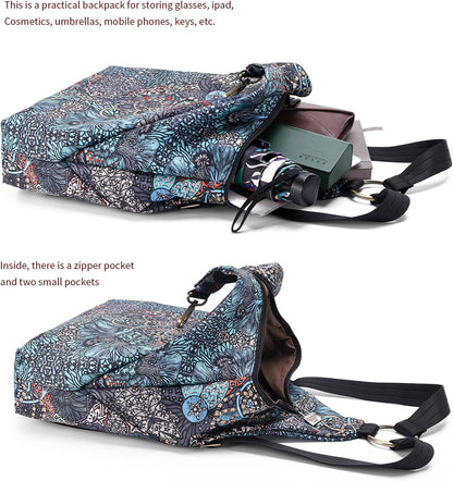 Boho Butterfly Small Backpack Purse for Women